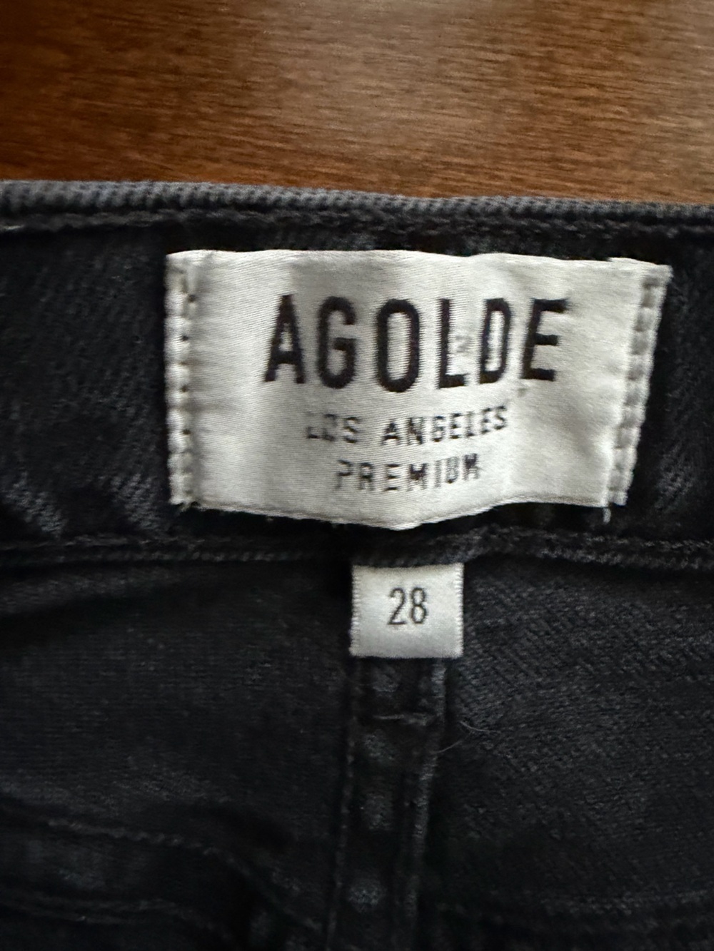 Agolde Nico High Rise Jeans, Washed Black, Size 28 - Picture 4 of 10